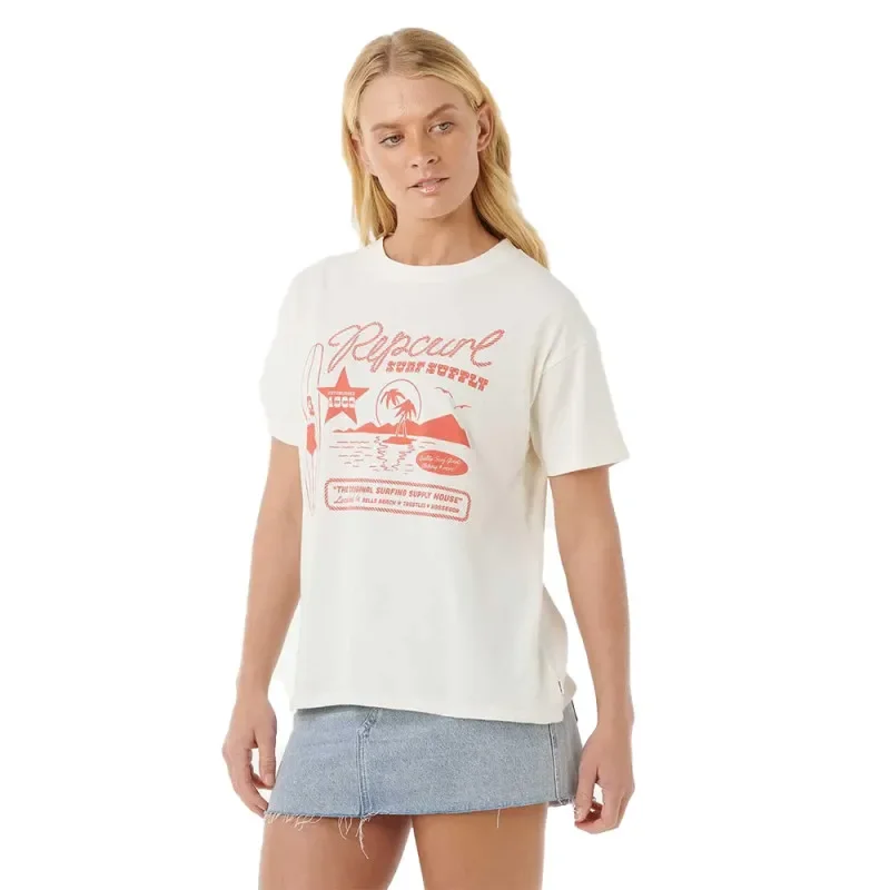 Achat Immédiat T shirt rip curl surf supply relaxed tee bone