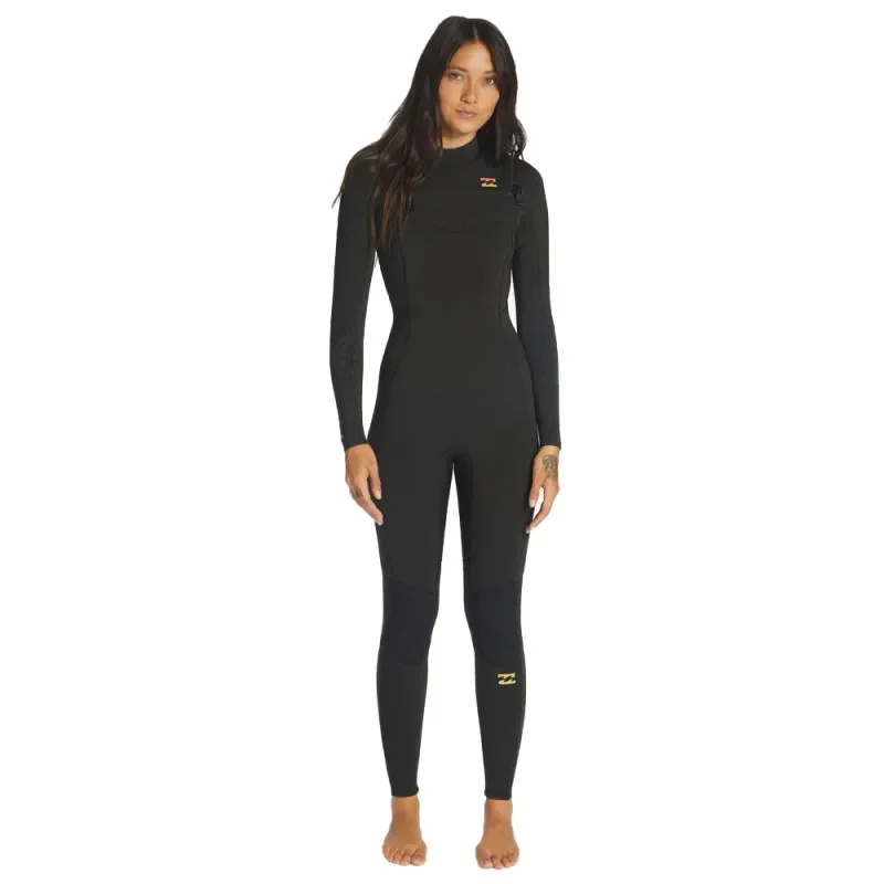 Jusqu'à Épuisement Des Stocks Combinaison neoprene femme billabong synergy 5-4 frontzip meteorite
