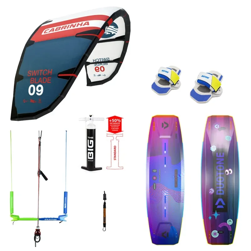 PACK DE KITESURF CABRINHA SWITCHBLADE + TEAM SERIES Commander Vite