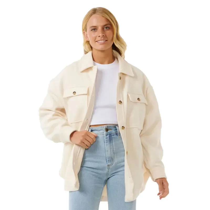 Veste sans capuche femme rip curl high tide fleece blanc Paiement Sécurisé