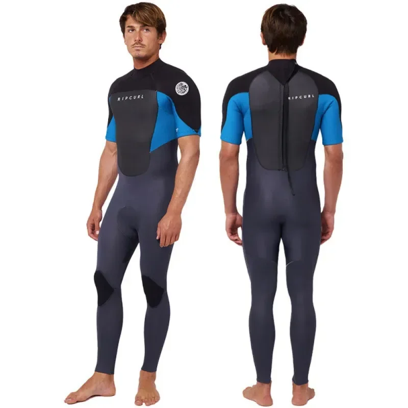Combinaison rip curl omega 2-2 backzip manches courtes bleu Nouvel Arrivage