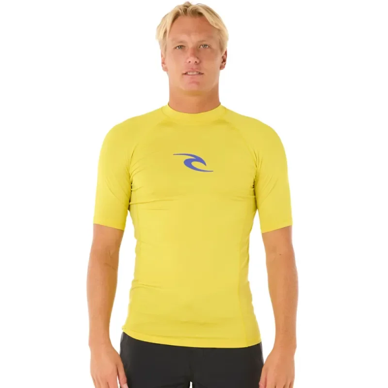 Lycra RIP CURL WAVES Manches Courtes UPF Jaune Livraison Express