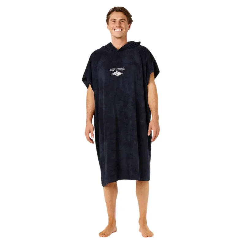 Poncho rip curl classic surf hooded noir-blanc Meilleur Choix