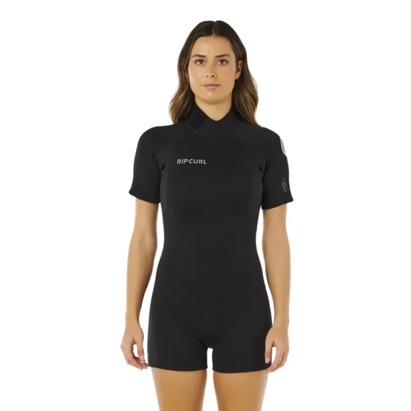 Meilleure Vente Shorty Néoprène Femme RIP CURL TRAD SS 2/2mm Back Zip Noir