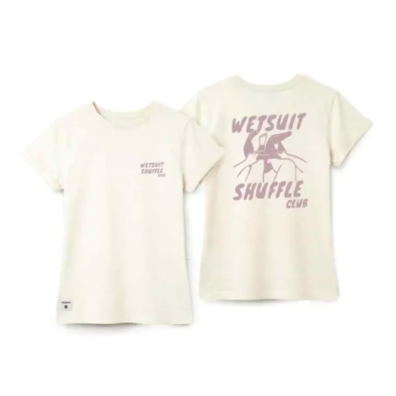 T-shirt femme manera wetsuit shuffle club creme Commander Maintenant