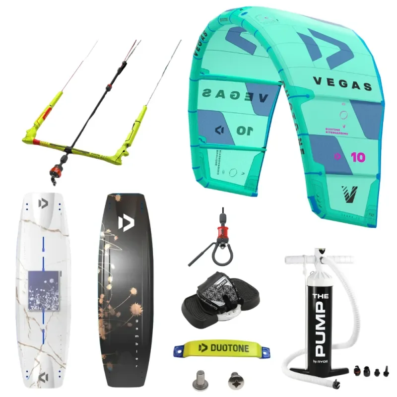 PACK KITESURF DUOTONE VEGAS + GAMBLER + CLICK BAR Dernière Chance