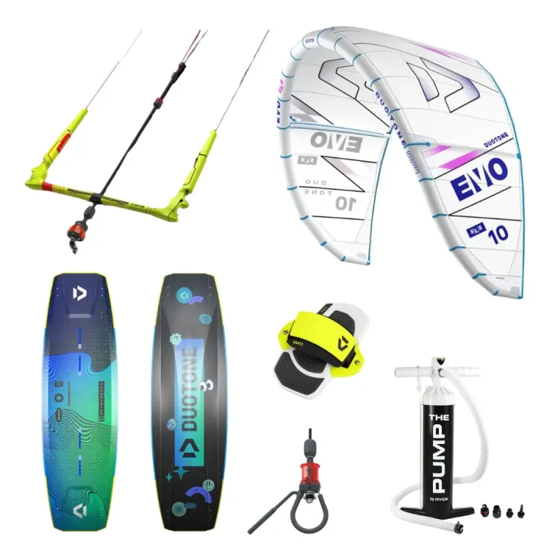 PACK KITESURF DUOTONE EVO SLS + CLICK BAR + TEAM SERIES Expédition Rapide