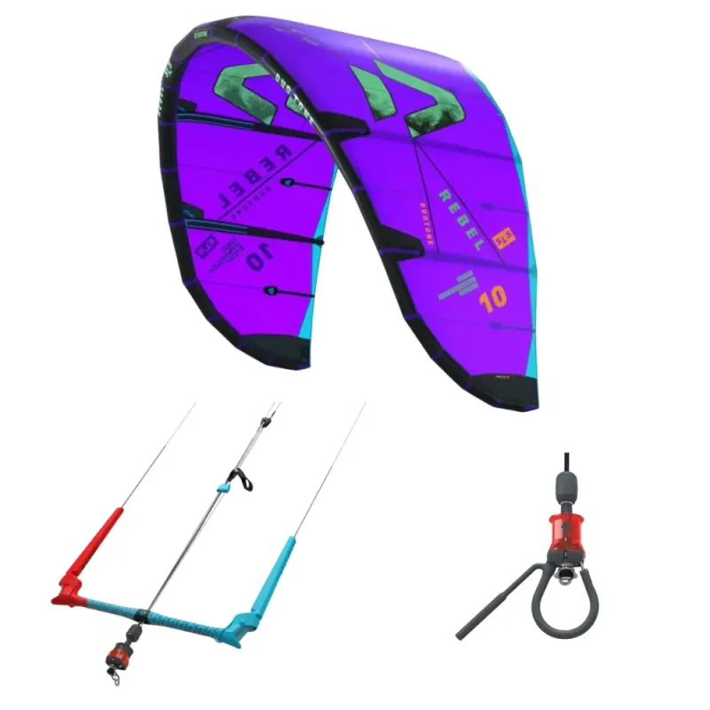 Promotion PACK KITESURF DUOTONE REBEL SLS + CLICK BAR + CHICKEN LOOP