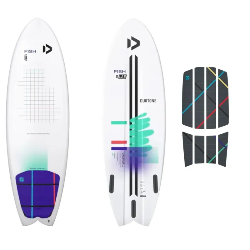Satisfait Ou Remboursé PACK KITESURF FISH D/LAB + PAD AVANT DUOTONE