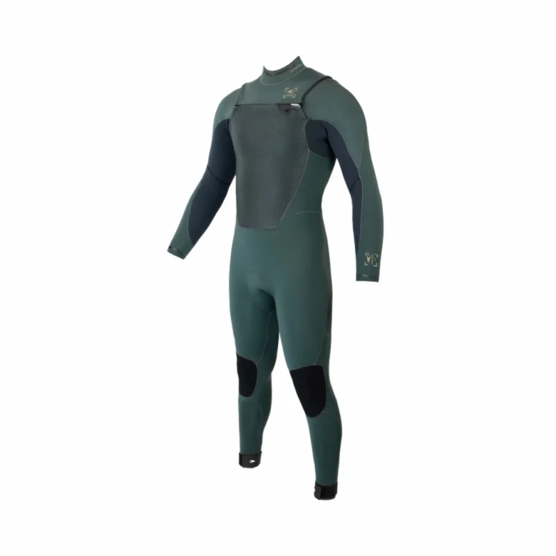 Dernière Chance SOÖRUZ FULLSUIT 5/4 GURU WIND FRONT ZIP - Organic oysterprene