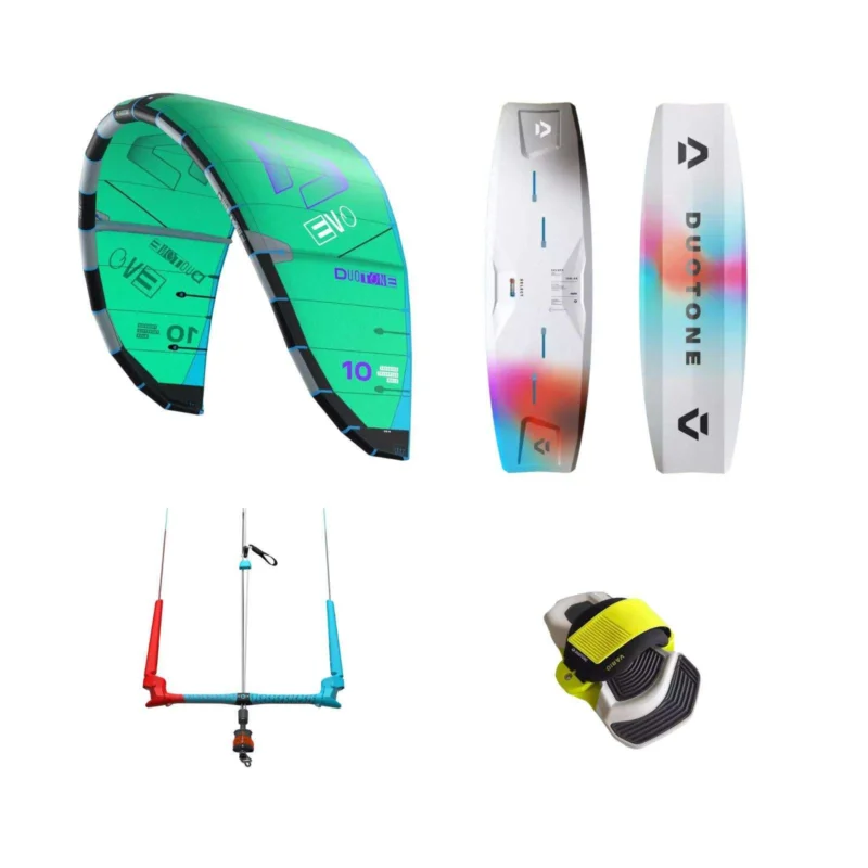 Livraison Express PACK KITESURF DUOTONE EVO 2026 + TRUST BAR 2026 + SELECT CONCEPT BLUE 2026