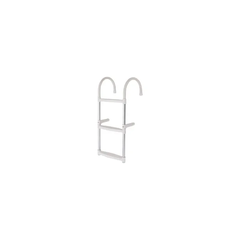 ECHELLE DE BAIN AVEC TUBES EN ALUMINIUM Avec 3 marches - BLANC Commander Vite