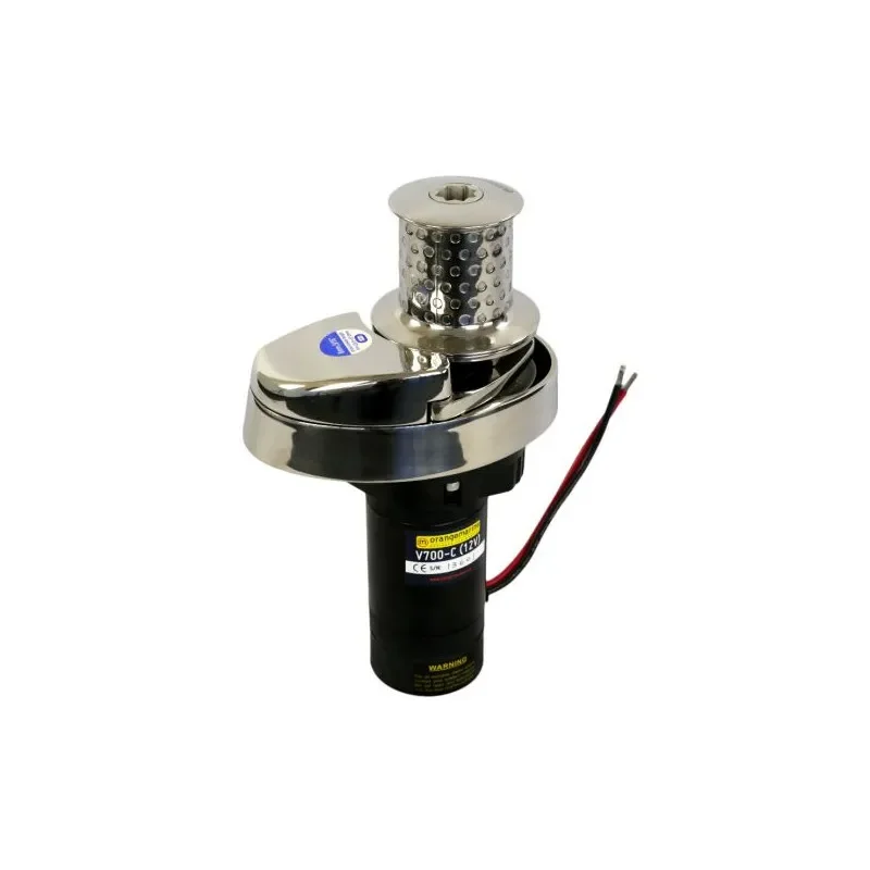 GUINDEAU ÉLECTRIQUE 700W 12V - ALU - 6MM DIN/ISO VERTICAL AVEC POUPÉE - ORANGEMARINE Certifié