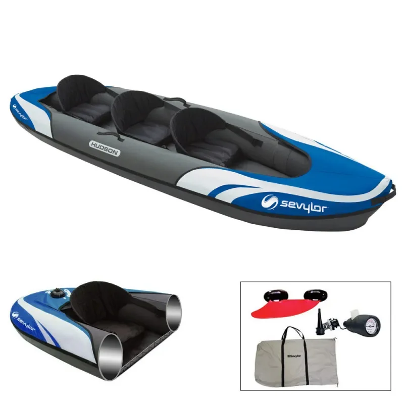 Offre Exclusive KAYAK GONFLABLE SEVYLOR HUDSON KCC360 BLEU