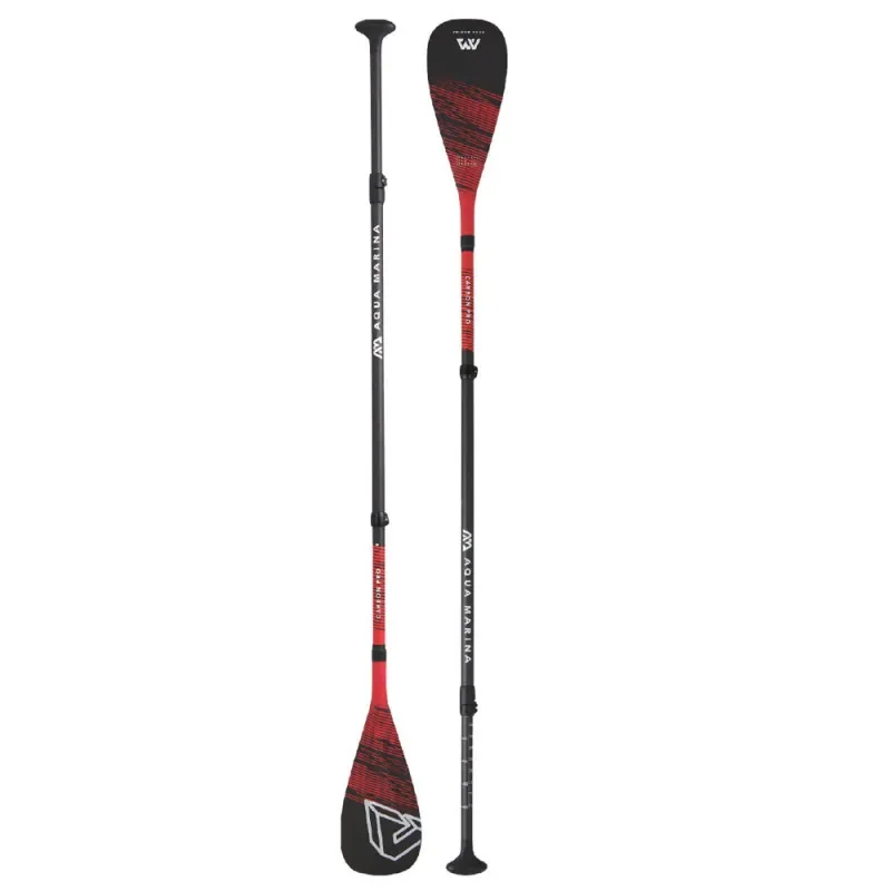 PAGAIE SUP AQUA MARINA PRO 100% CARBONE 3 PARTIES VARIO Pas Cher