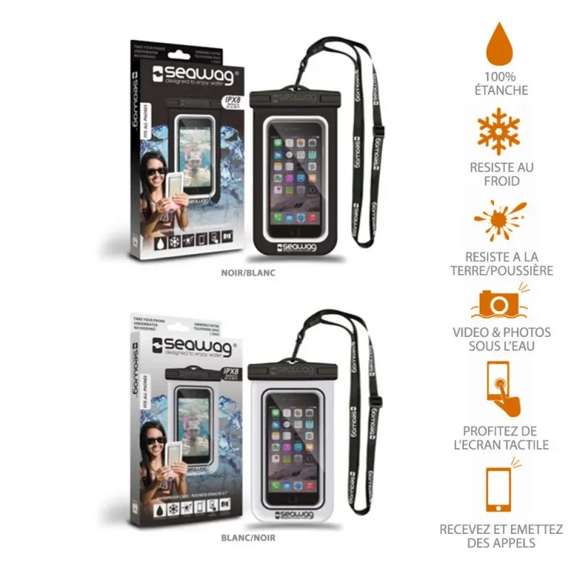 Produit De Marque POCHETTE ETANCHE SMARTPHONE SEAWAG NOIRE