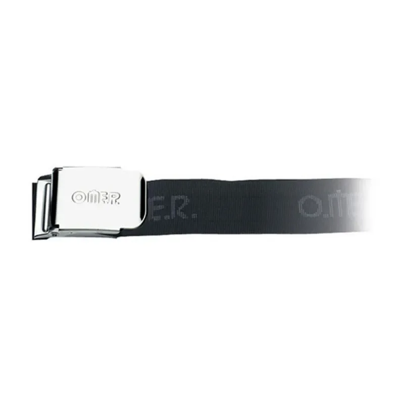 CEINTURE NYLON NOIRE BOUCLE INOX OMER Dernière Chance