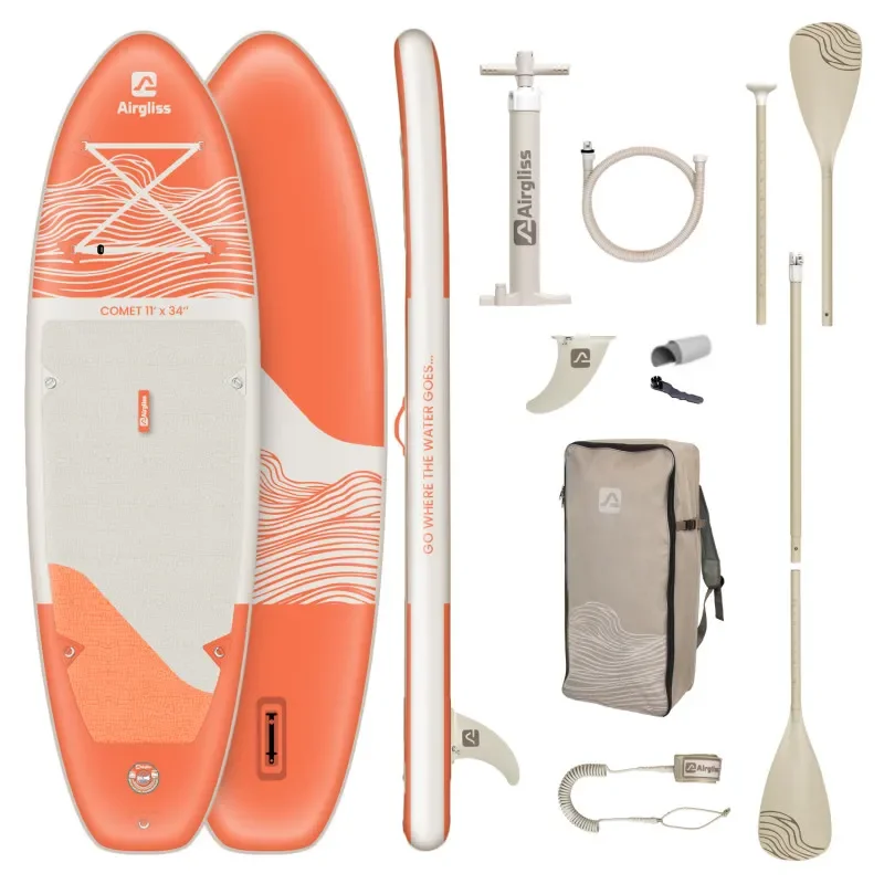 Nouveauté PADDLE GONFLABLE AIRGLISS COMET 11.0 JUSQU‘A 2 PERSONNES (max. 190kg)