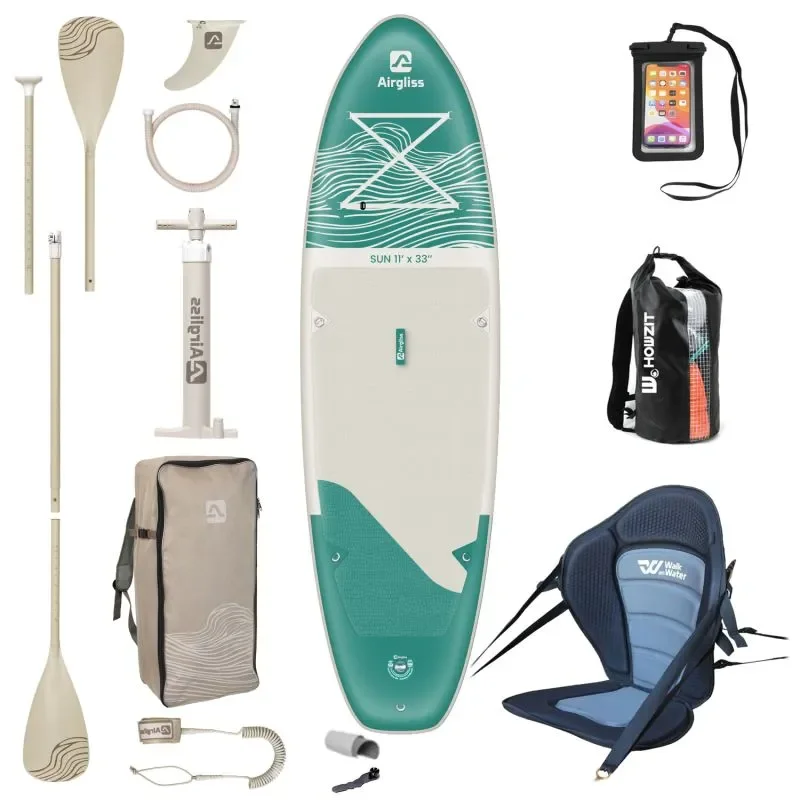 Pack Convertible Paddle-Kayak Gonflable Airgliss Sun 11.0 Achetez Aujourd'hui