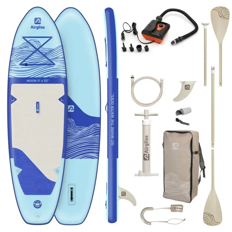 Pack Easy Paddle gonflable Airgliss Moon 11.0 + + gonfleur électrique Solde
