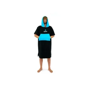 Surflogic Surf Towel Poncho Surflogic Black & Cyan Dernière Chance