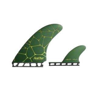 Bon Plan Feather Fins AIPA Twin Fin 2+1 Single Tap Green