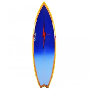 Lightning Bolt Craig Hollingsworth M. Twin Fin Bleu/jaune/rouge Livraison Express