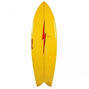Authentique Lightning Bolt Craig Hollingsworth Fish Jaune/Jaune/Rouge