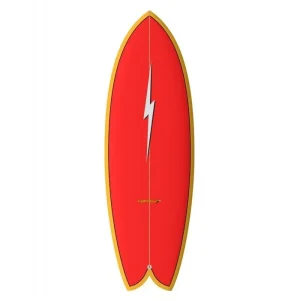 Livraison Express Lightning Bolt Quad Fish rouge/ jaune/ blanc