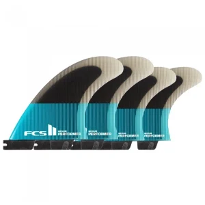 Prix Choc FCS II Performer PC Teal/Black Quad Fins