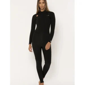 Prix Bas Sisstrevolution 7 SEAS 4/3 CHEST ZIP FULL-BLK combinaison de plongée pour femmes