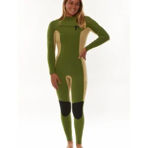 Offre Limitée Sisstrevolution SEVEN SEAS 4/3 CHEST FULL-GRN Wetsuit