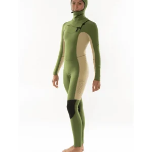 Prix Cassé Sisstrevolution MY SEAS 5/4 HOODED CHEST ZIP-GRN Wetsuit