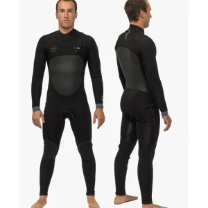 Vente Flash Vissla NORTH SEAS 4-3 FULL CHEST ZIP-BLK
