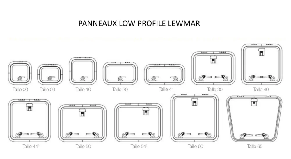 PANNEAU LOW PROFILE 272 X 417 MM TAILLE 20 Certifié