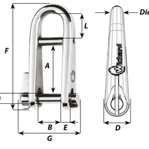 Acheter En Ligne MANILLE INOX WICHARD RAPIDE A BARRETTE 5 MM