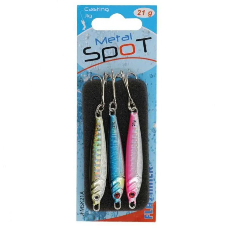 Acheter Direct KIT 3x JIG METAL SPOT - 14 g - AYU-D/BLEU-D/ROSE