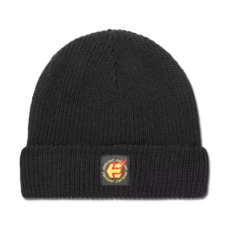 Commande En Gros ETNIES SANTA CRUZ FLAME BEANIE BLACK