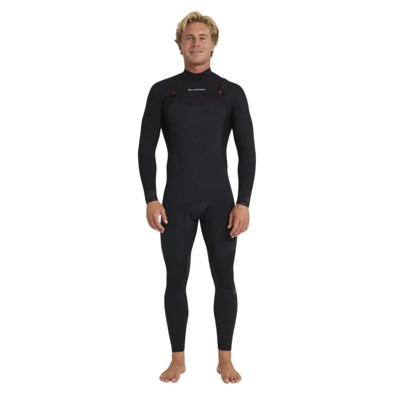 Marque Combinaison Homme Billabong Revolution Natural FZ 4/3mm 2026 - Noir/Rouge