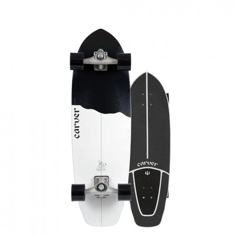SURF SKATE CARVER BLACK TIP CX 32.5" Prix Réduit