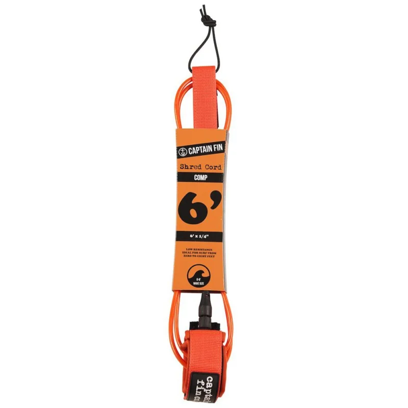 LEASH CAPTAIN FIN CO. SHRED CORD COMP 6‘ Marque
