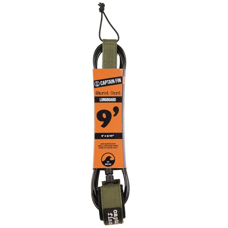 LEASH CAPTAIN FIN CO. SHRED CORD COMP 9‘ Pas Cher