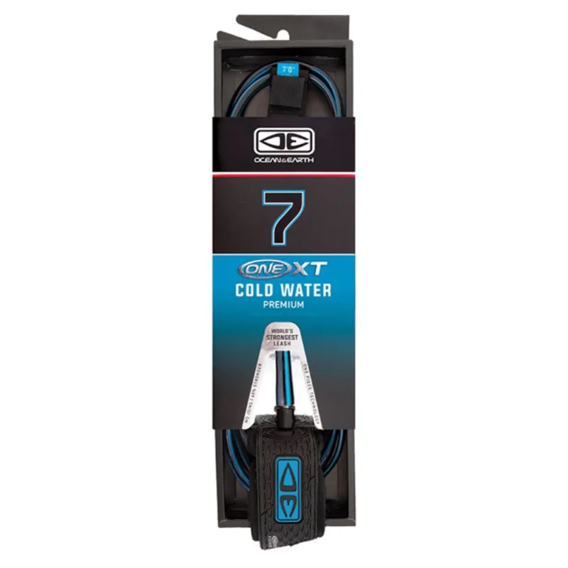 LEASH OCEAN EARTH COLD WATER PREMIUM 7‘0" ONE XT Satisfait Ou Remboursé