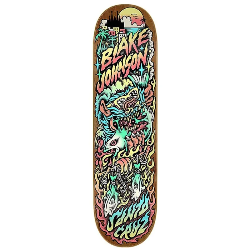 Super Prix PLANCHE DE SKATE SANTA CRUZ JOHNSON BEACH WOLF TWO 8.375‘‘