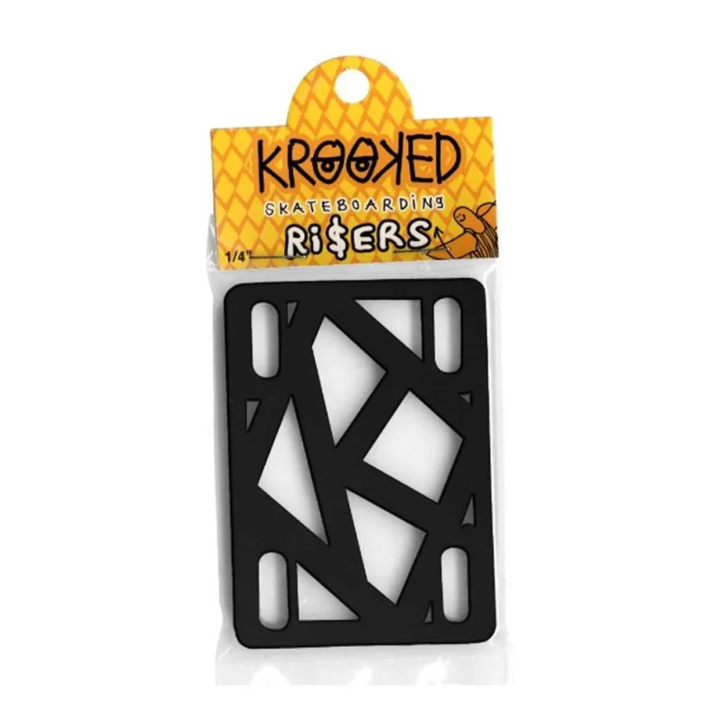 Haute Qualité RISER PADS KROOKED RISER BLACK 1/4