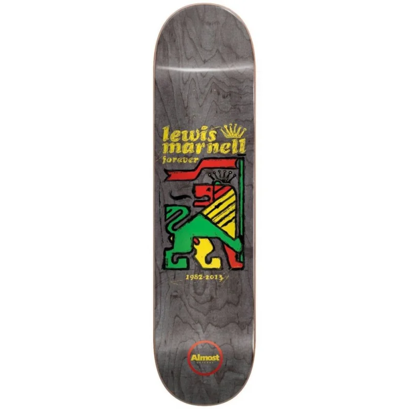 PLANCHE DE SKATE ALMOST LEWIS RASTA LION R7 8.0‘‘ Seulement Aujourd'hui