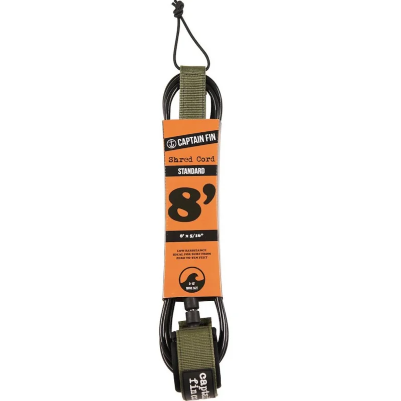 LEASH CAPTAIN FIN SHERD CORD STANDARD 8‘ Pas Cher