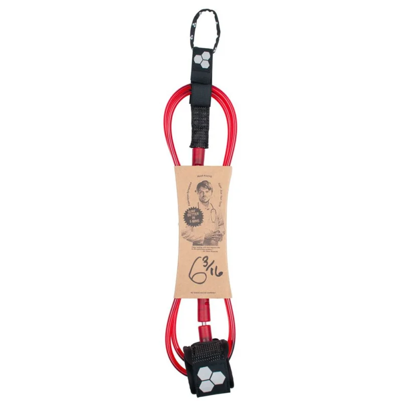 LEASH CHANNEL ISLANDS DANE COMP 6‘ - Red Promotion Saisonnière
