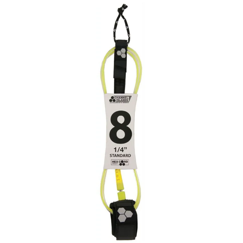 LEASH CHANNEL ISLANDS CI STANDARD 8‘ - Flo Yellow Petit Prix