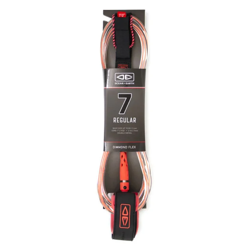 LEASH OCEAN EARTH 7‘ - CORAL Promotion Saisonnière